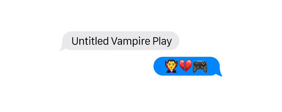 untitled vampire play